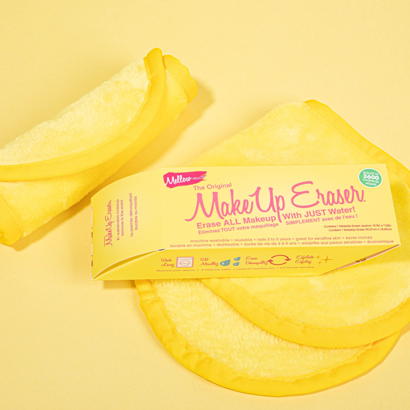 THE ORIGINAL MAKEUP ERASER (Mellow Yellow) - Youngblood Mineral Cosmetics