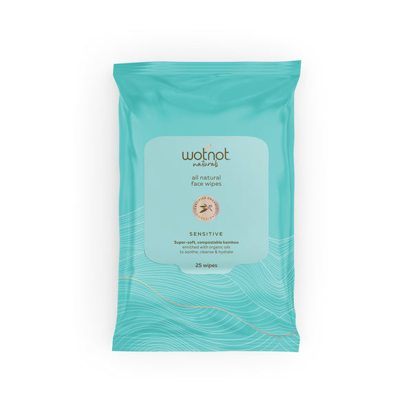 Wotnot Organic Natural Facial Wipes - Youngblood Mineral Cosmetics